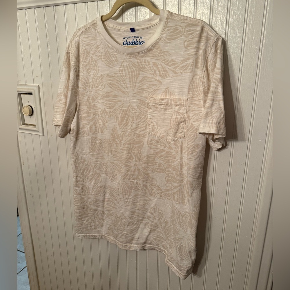 Chubbies Tropical Floral Print Pocket Large Tee